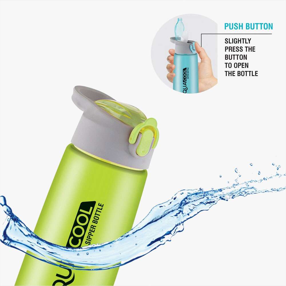 Plastic aqua cool water bottle